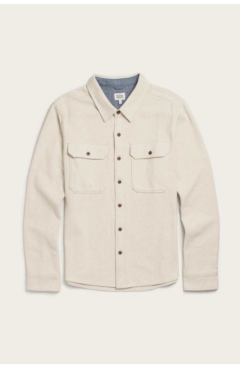 Bridge & Burn Pointer Overshirt, Main, color, Ivory Twill