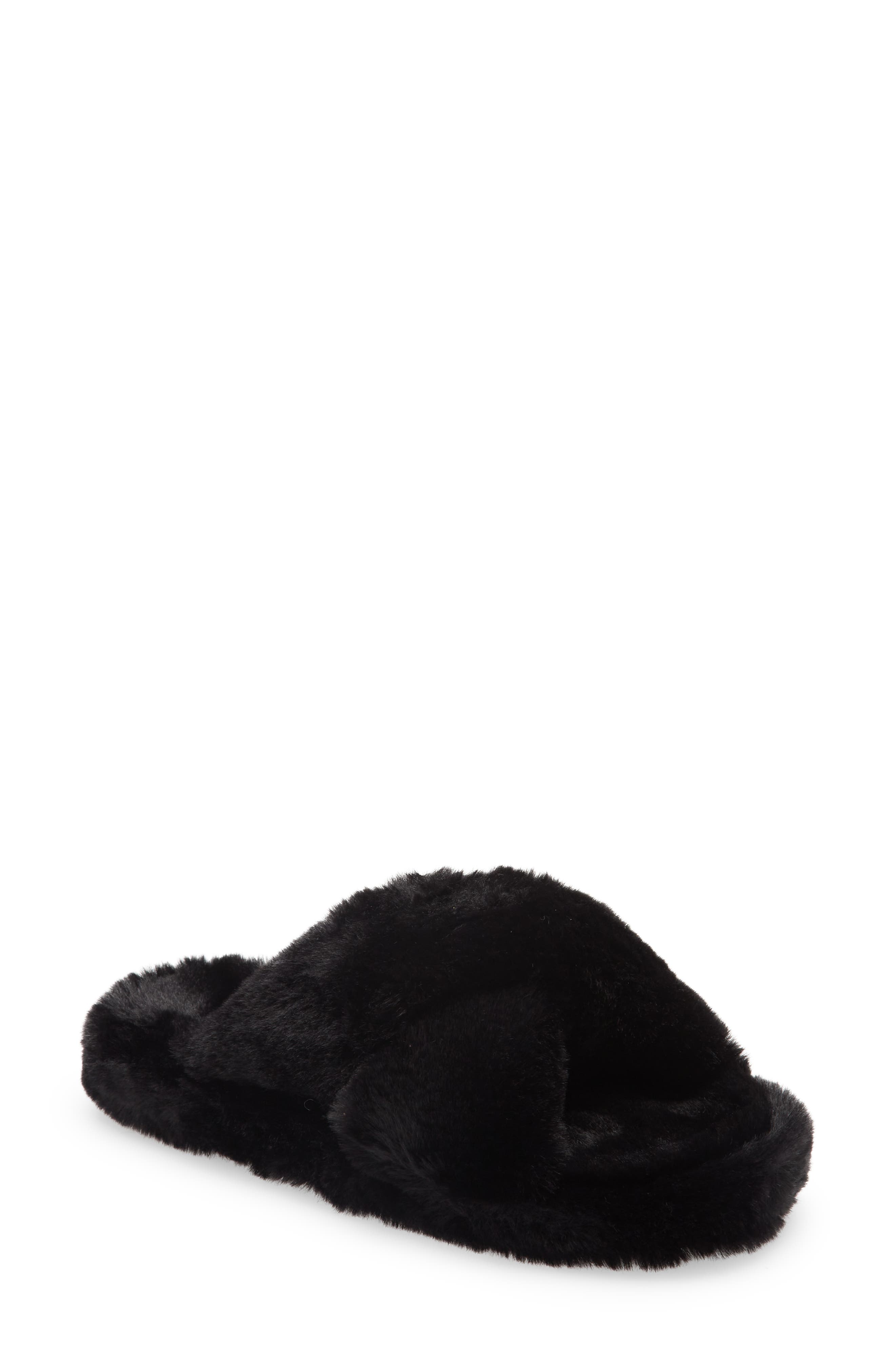 Ted Baker London Lopply Faux Fur Slipper, Main, color, 
