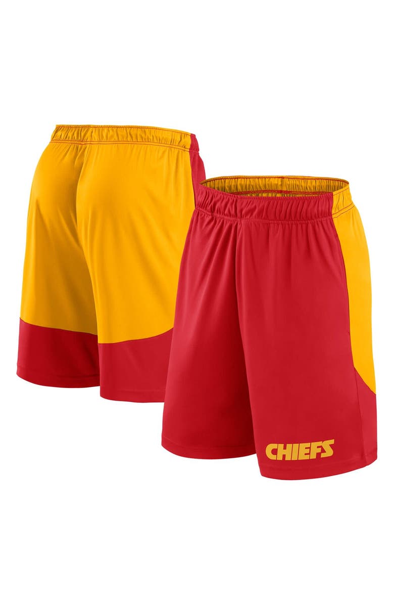 FANATICS Men's Fanatics Red/Gold Kansas City Chiefs Launch Shorts, Main, color, Red
