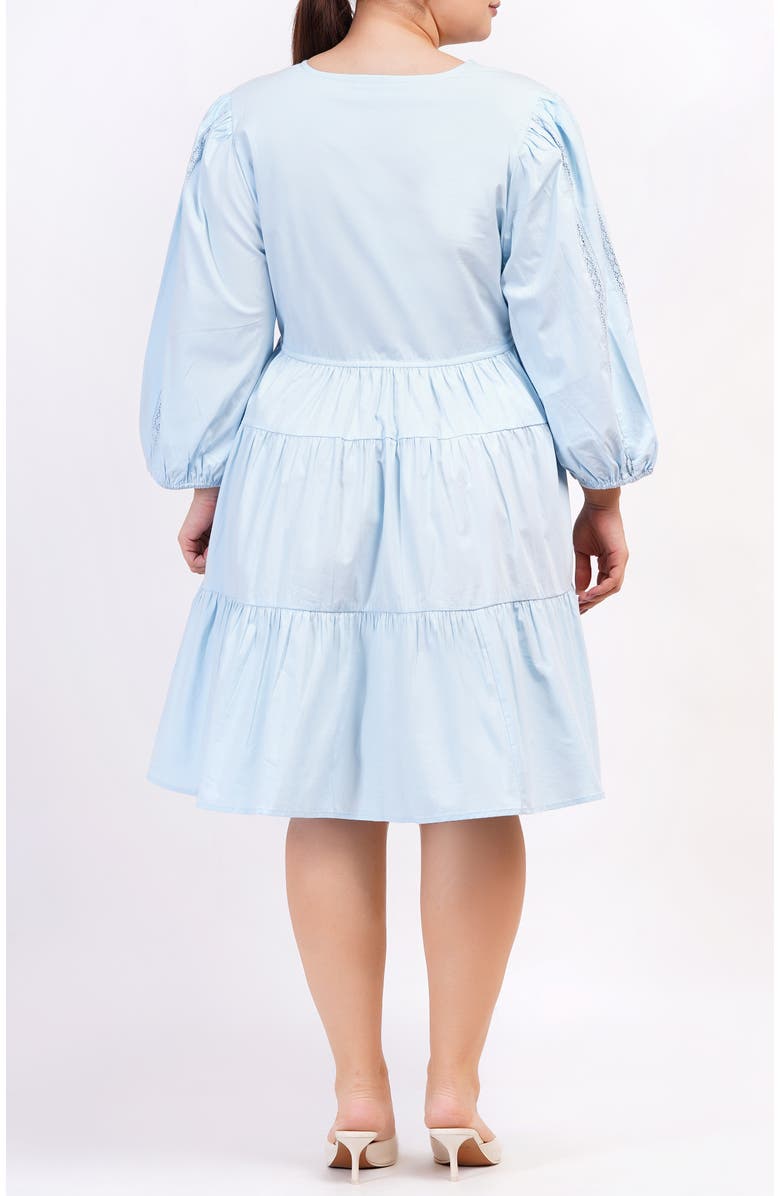 Leota Zariah Empire Waist Mini Dress, Alternate, color, Wispy Blue