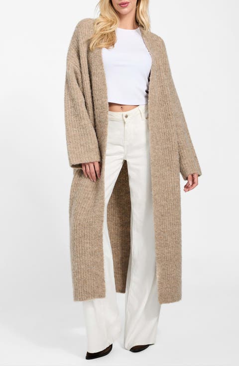 Beniko Bouclé Longline Cardigan