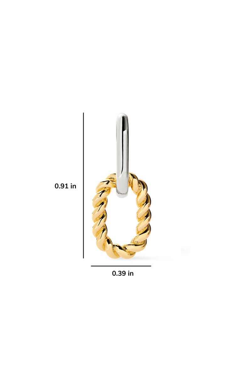 Ana Luisa Drop Earrings - Ash Double Mini Two Tone, Alternate, color, Two Tone