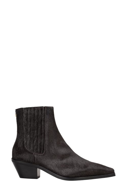 Hugo Boss Boss Genuine Calf Hair Chelsea Boot In Black