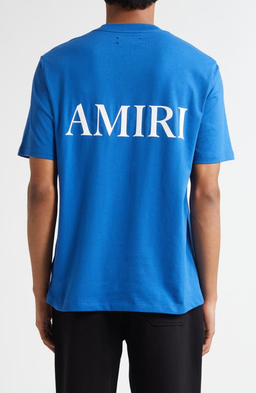 Amiri Ma Core Logo Garphic T-shirt In Blue