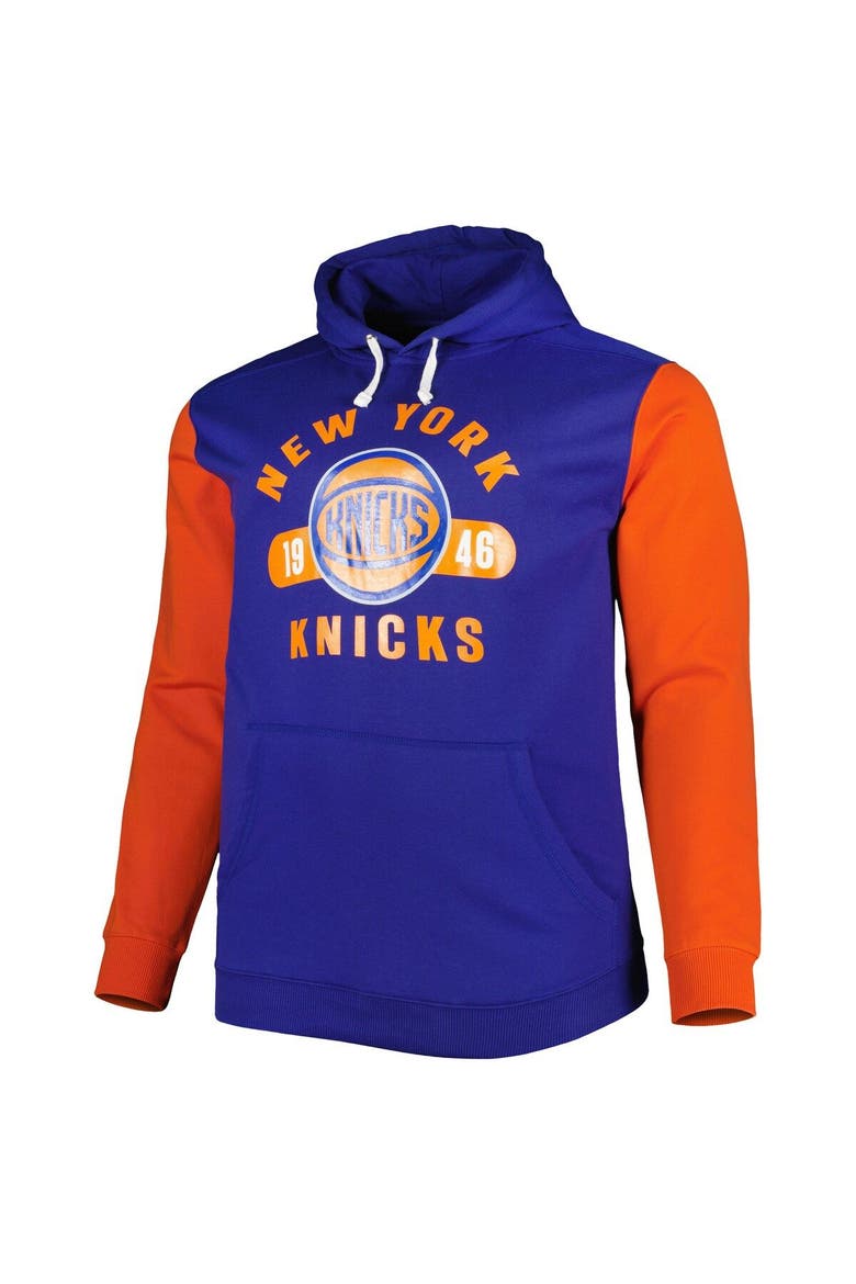 FANATICS Men's Fanatics Blue/Orange New York Knicks Big & Tall Bold ...