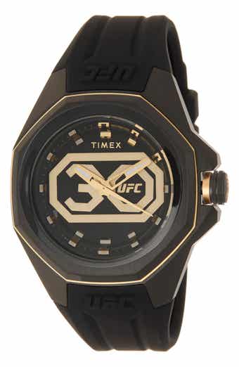 Timex® UFC Pro 30th Anniversary Silicone Strap Watch, 45mm