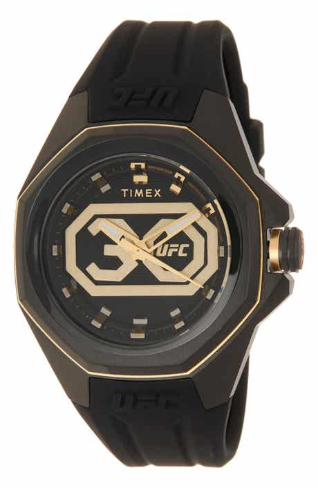 Timex® UFC Pro 30th Anniversary Silicone Strap Watch, 45mm