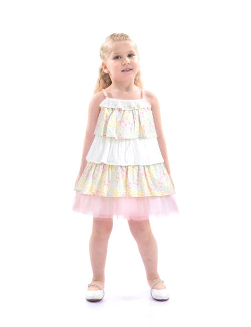 Mimi Tutu Tiered Warm Floral Dress Set