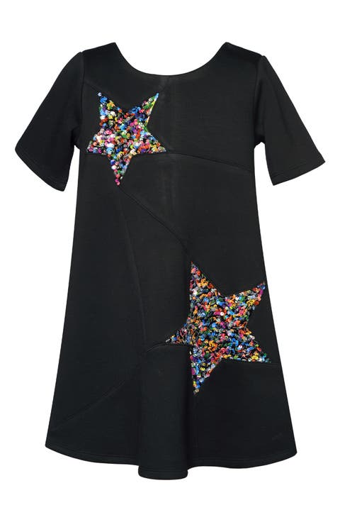 Kids' Sequin Star Shift Dress