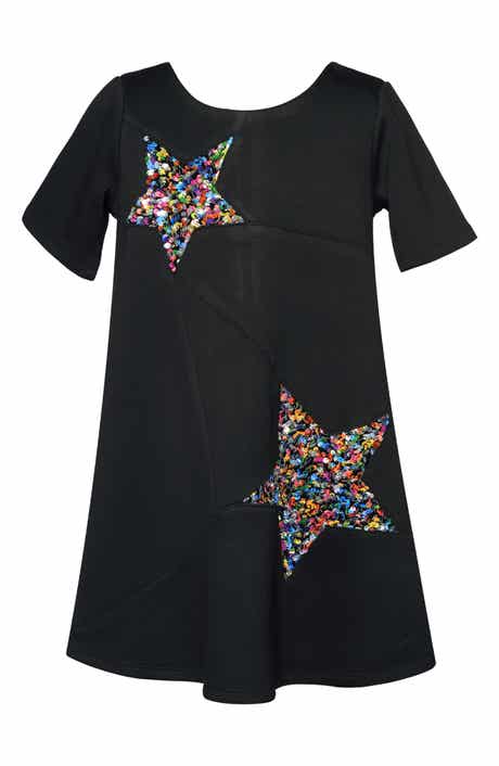 Kids' Sequin Star Shift Dress