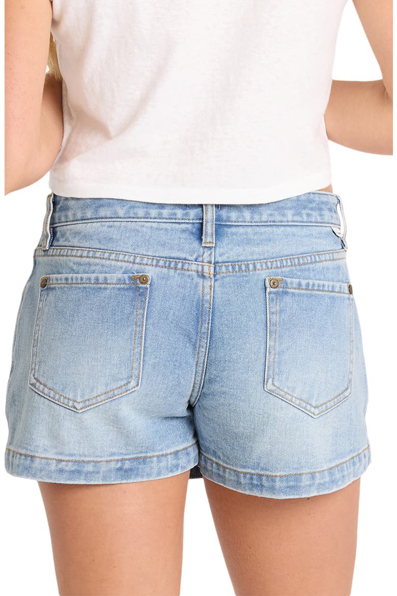 Micro Moment Denim Skort, Alternate, color, FADED INDIGO FRAY