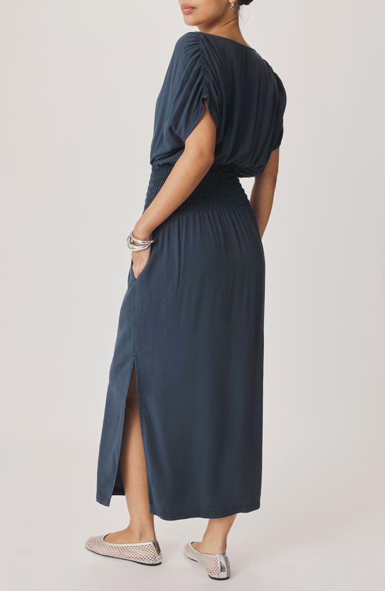 Splendid Marissa Smock Waist Maxi Dress, Alternate, color, Mood Indigo Blue