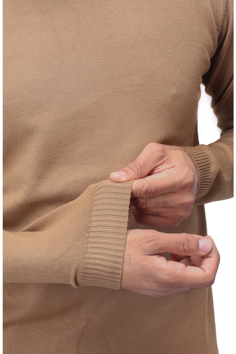 Core Mock Neck Knit Sweater, Alternate, color, BRITISH KHAKI