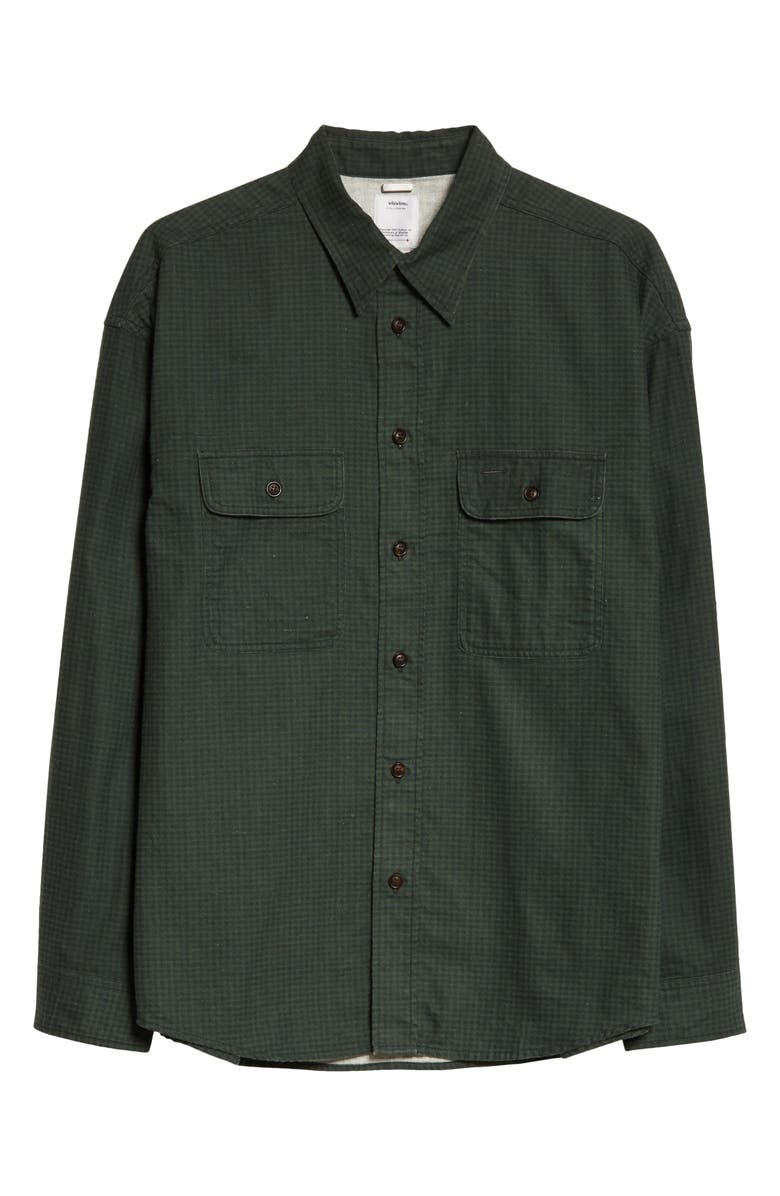 VISVIM Lumber Check Flannel Button-Up Shirt, Alternate, color, 