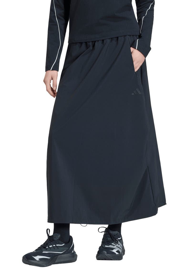 Performance Midi Skirt, Main, color, BLACK