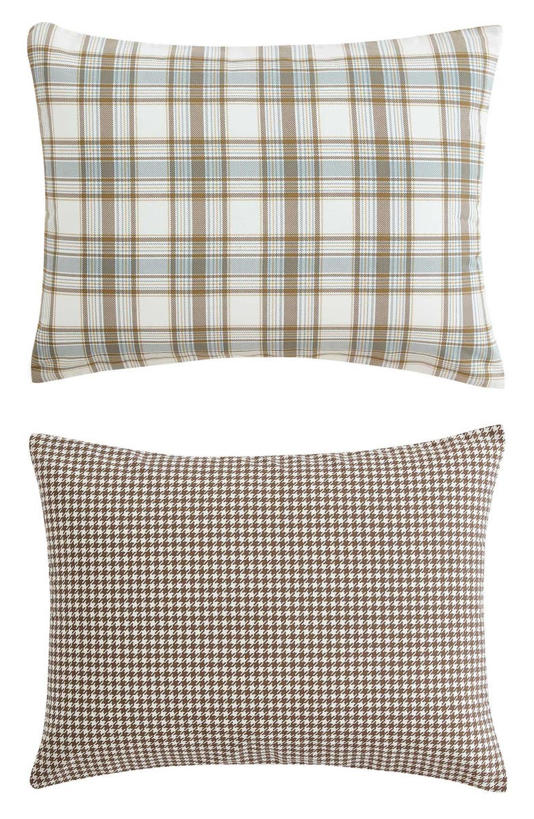 Eddie Bauer Ashland Plaid Cotton Comforter & Sham Set, Alternate, color, Beige Multi