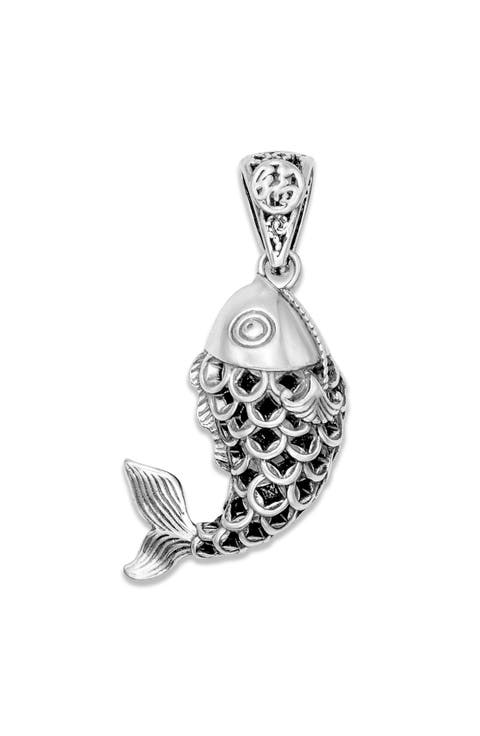 Sterling Silver Koi Fish Pendant