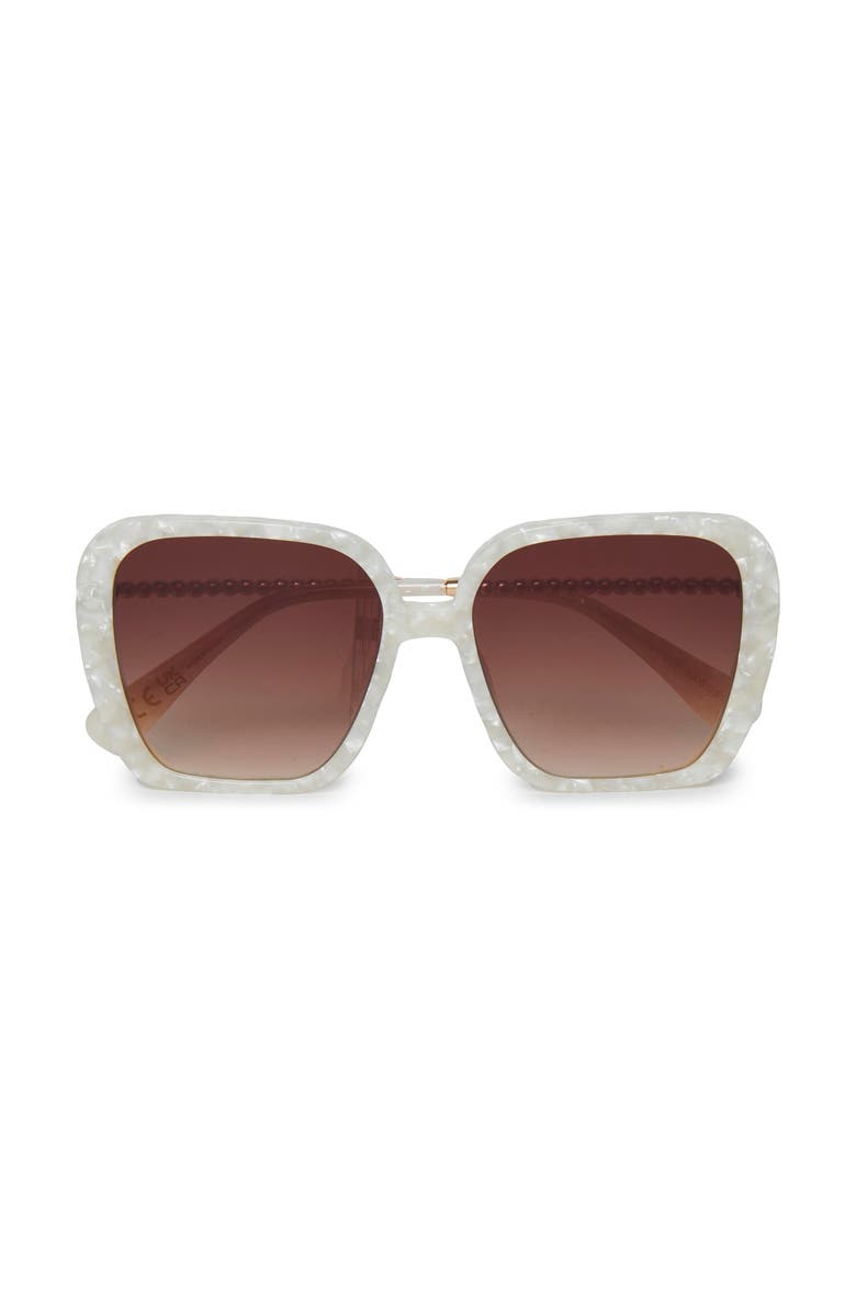 Lele Sadoughi Athens Oversized Sunglasses, Main, color, Mother Of Pearl 001