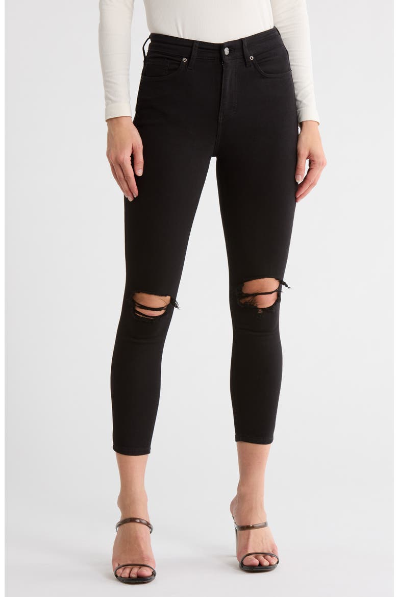 Jamie Ripped Knee Jeans, Main, color, BLACK