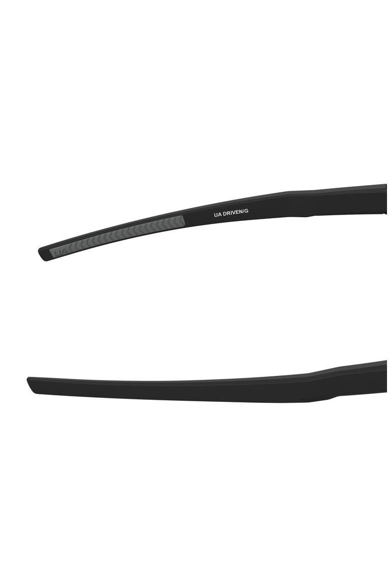 Driven 71mm Polarized Wrap Sunglasses, Alternate, color, MATTE BLACK GREY