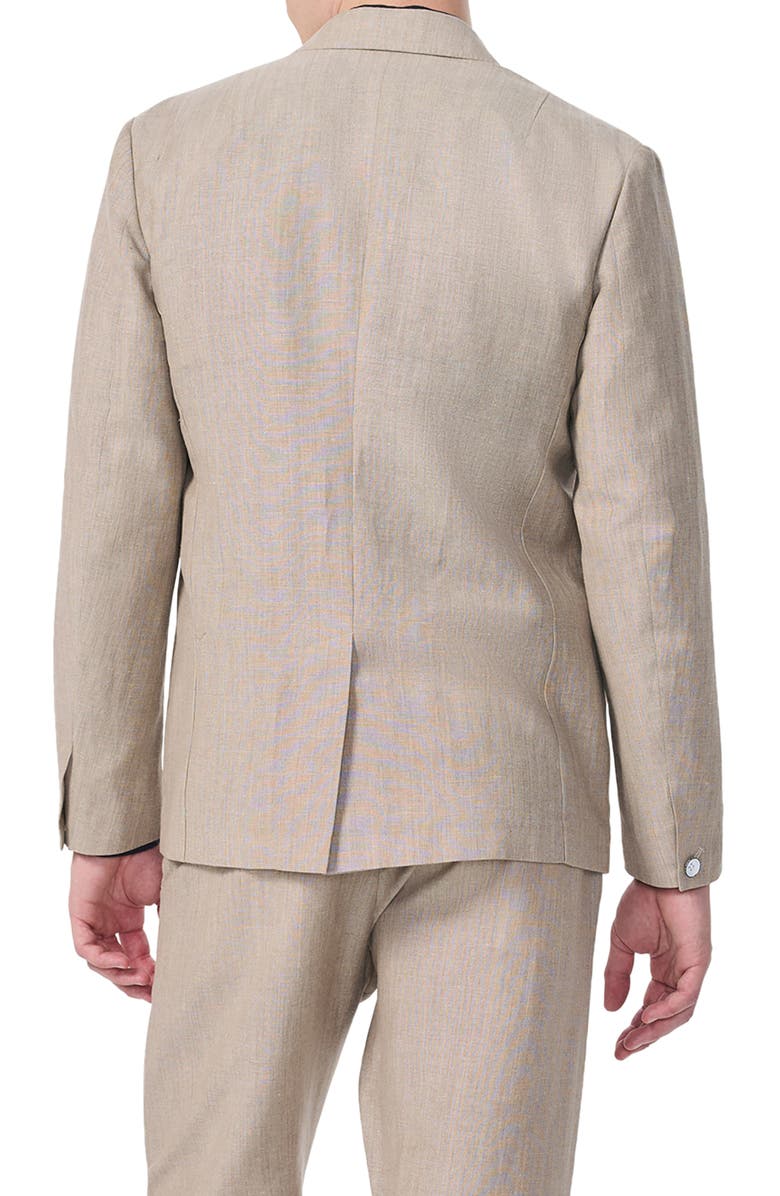 rag & bone Butler Donegal Virgin Wool & Linen Blend Blazer, Alternate, color, Beige