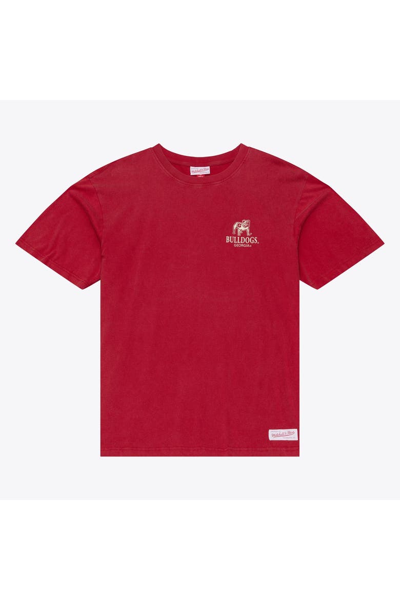 Men's  Mitchell & Ness  Red Georgia Bulldogs Core Icon T-Shirt, Main, color, Red