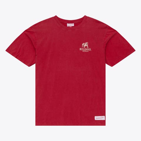 Men's  Mitchell & Ness  Red Georgia Bulldogs Core Icon T-Shirt