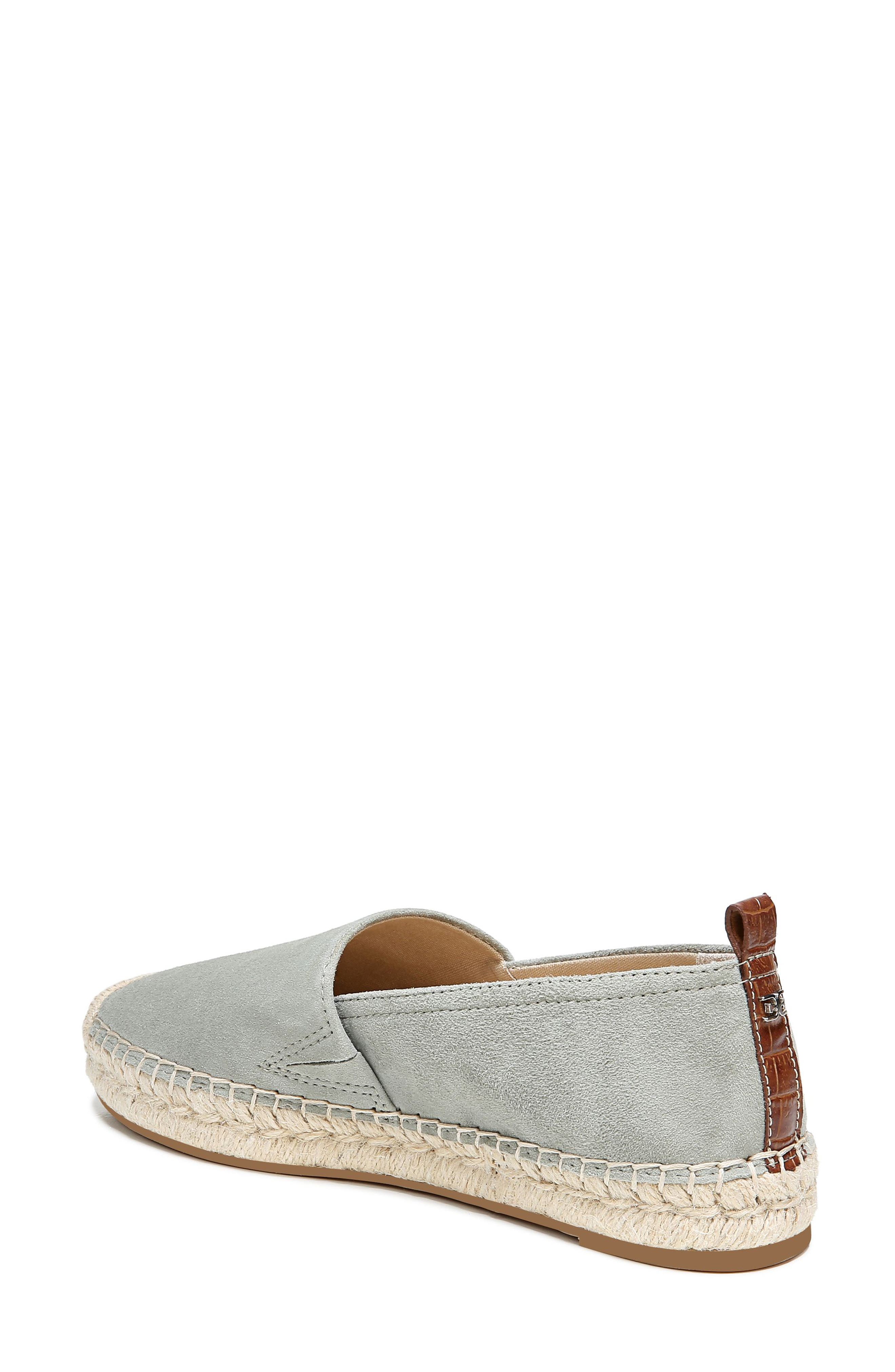 Khloe Espadrille Flat, Alternate, color, MINERAL GREEN SUEDE