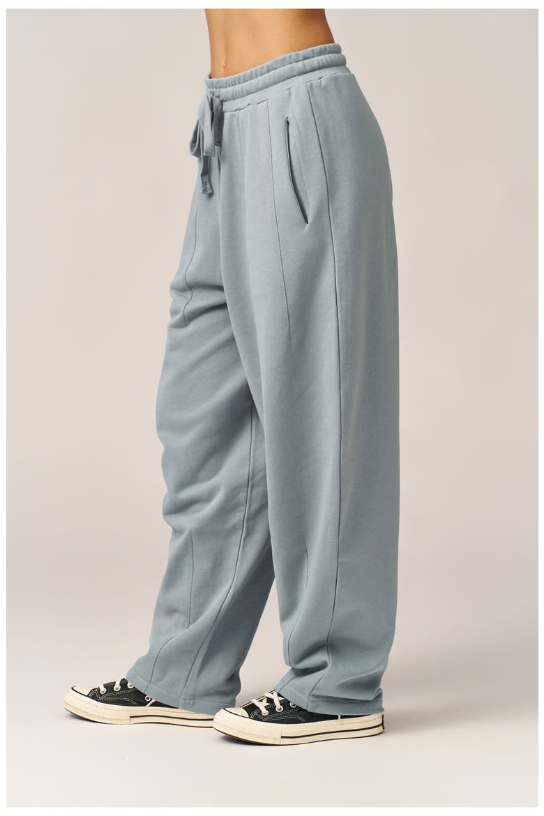 Cozy Coast Airport Princess Seam Sweatpants, Alternate, color, Light-Blue