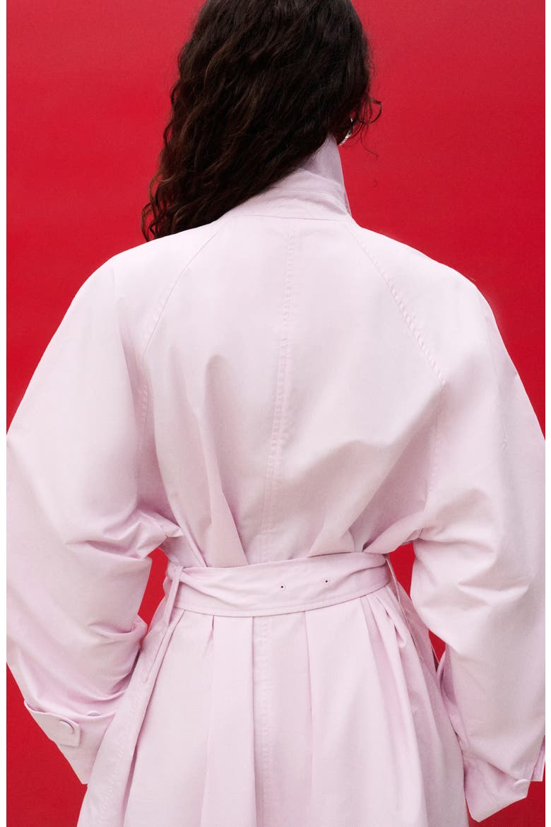 Long Trench Coat With Belt, Alternate, color, PINK