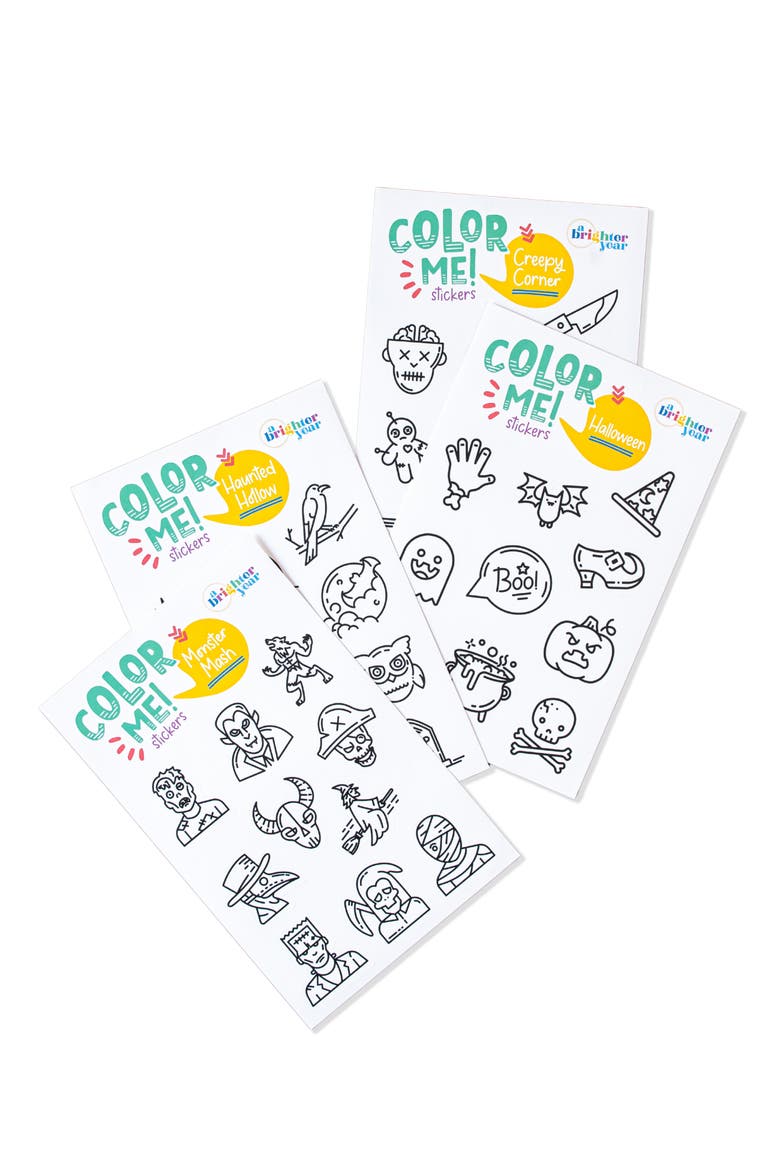 Color Your Own Sticker Pages, Main, color, Halloween