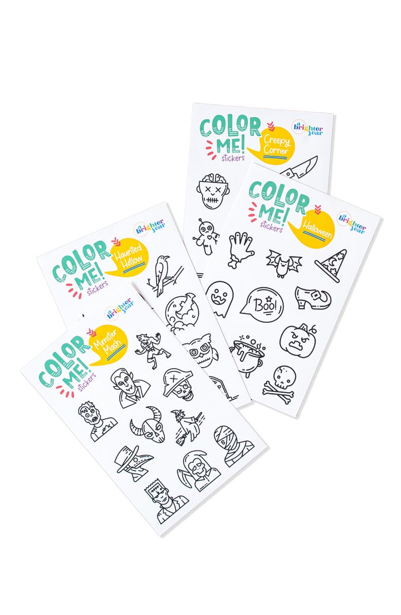 A Brighter Year Color Your Own Sticker Pages, Main, color, Halloween