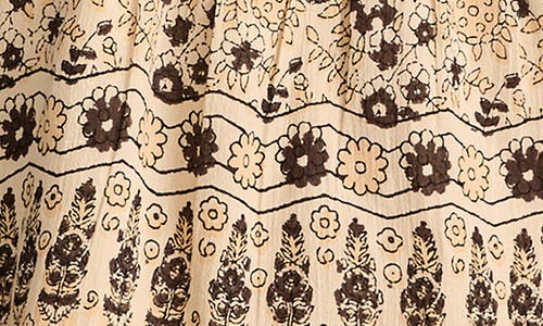 Lucky Brand Lace Trim Top In Multi