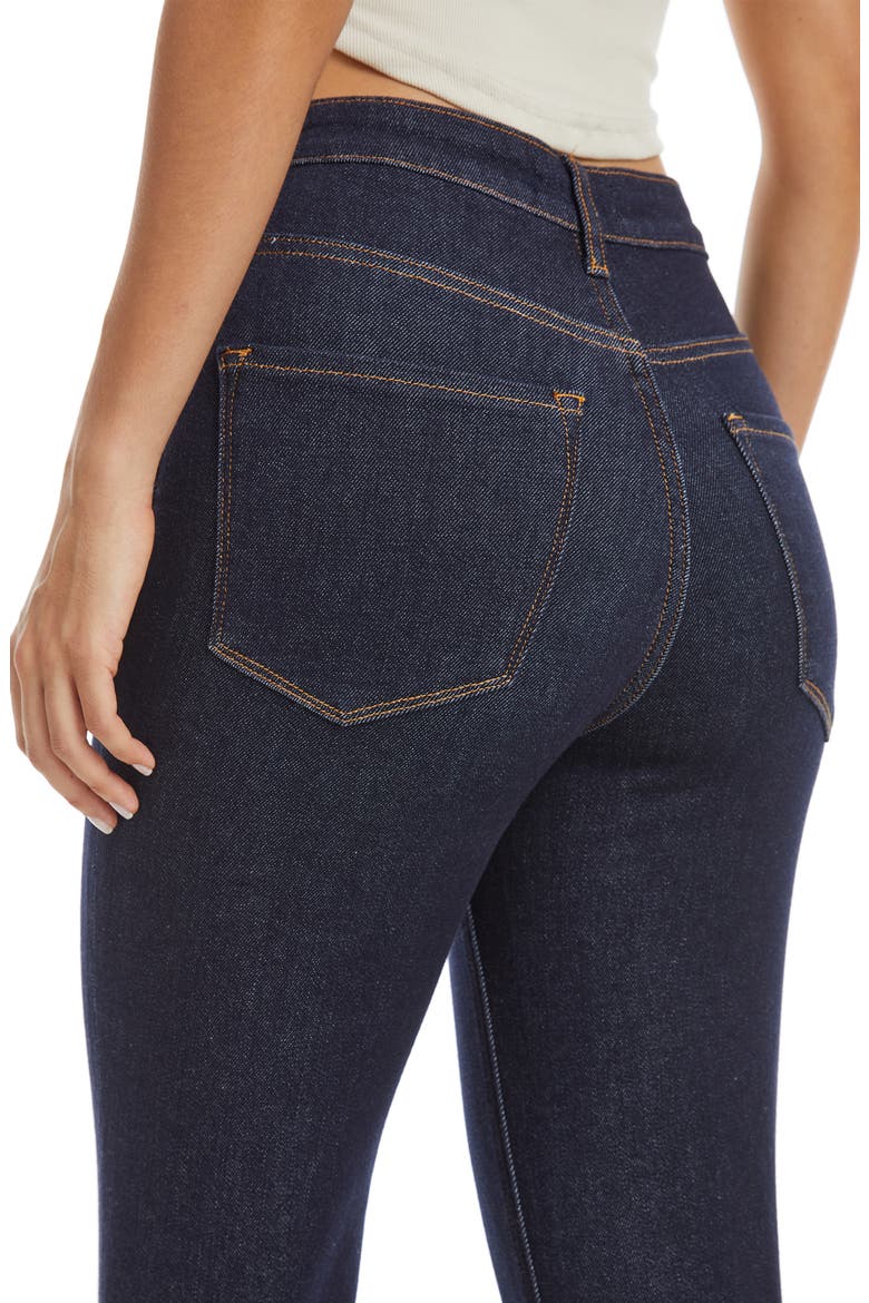 High Waist Straight Leg Jeans, Alternate, color, RINSE