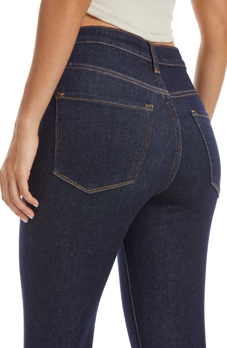 Bayeas High Waist Straight Leg Jeans, Alternate, color, Rinse