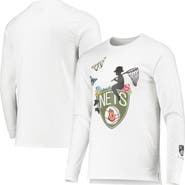 BLEACHER REPORT Men's White Brooklyn Nets Sue Tsai Long Sleeve T-Shirt
