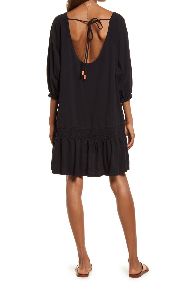 free-est Free People Jenny Minidress, Alternate, color, BLACK