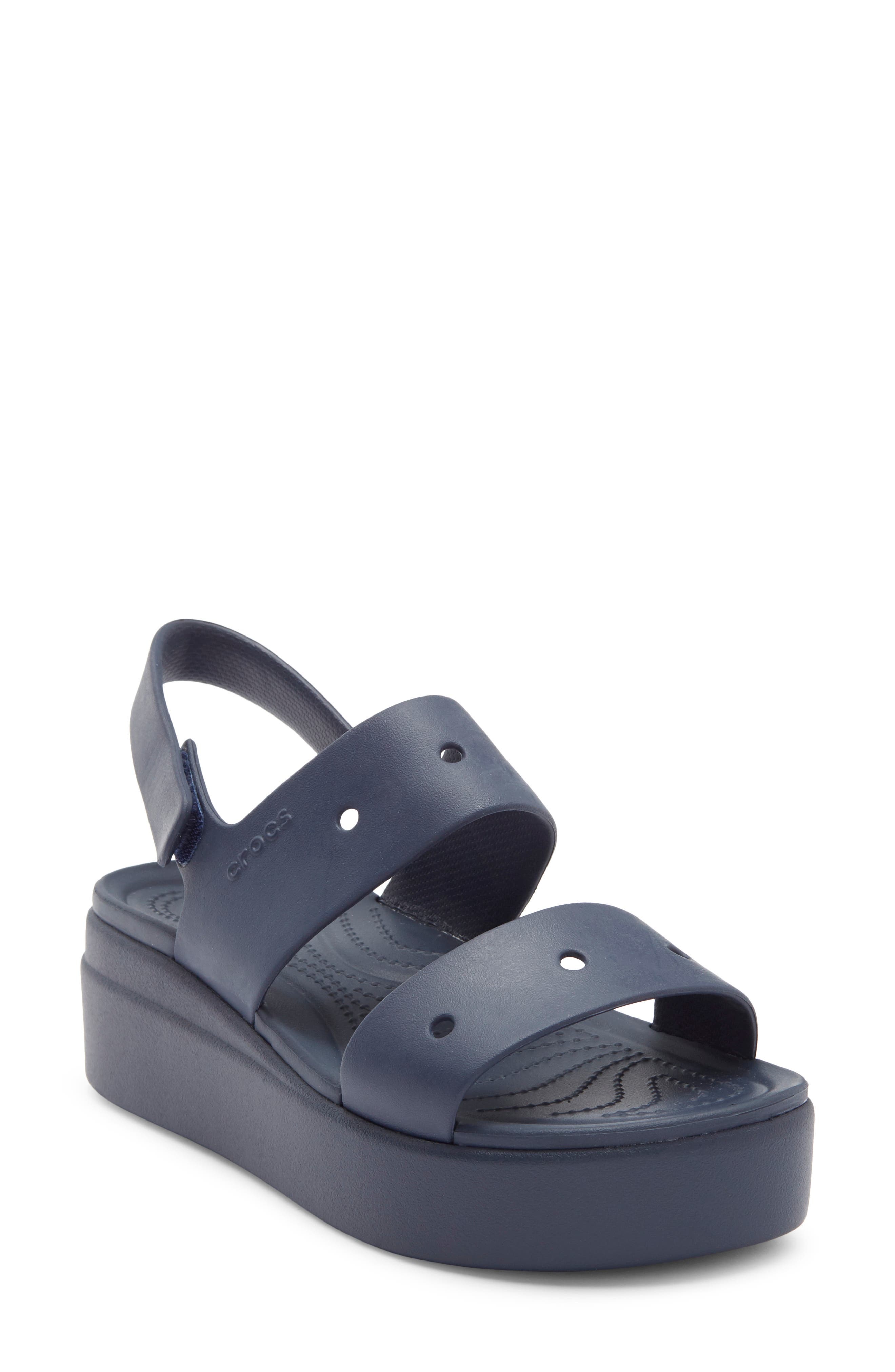 CROCS Brooklyn 4U Water Resistant Wedge Slingback Sandal