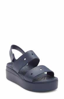 CROCS Brooklyn 4U Water Resistant Wedge Slingback Sandal
