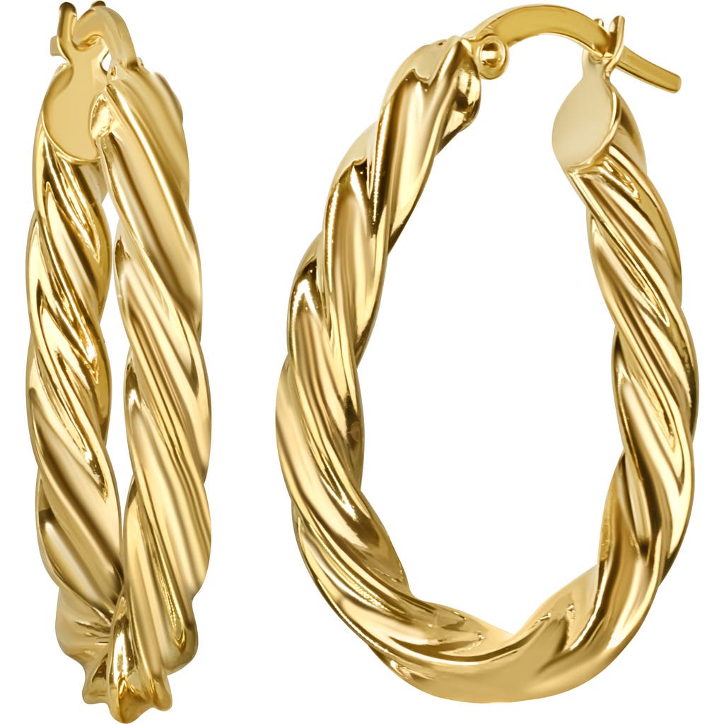 Bony Levy 14k Gold Twisted Hoop Earrings In 14k Yellow Gold