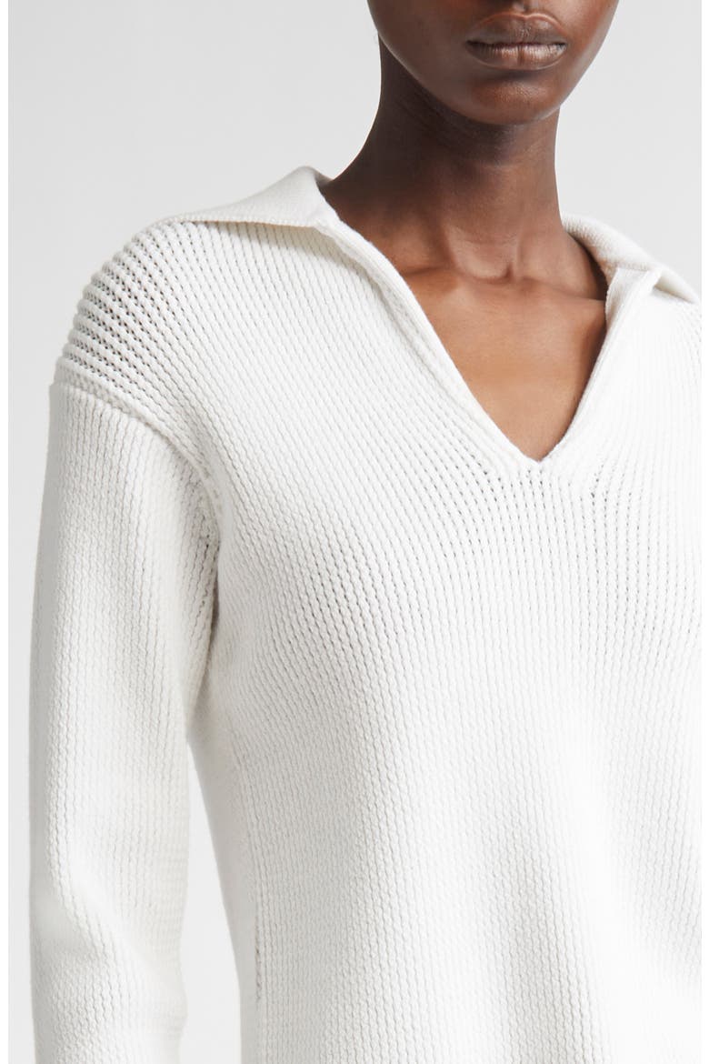 Ribbed Pullover Sweater, Alternate, color, OPTIC WHITE