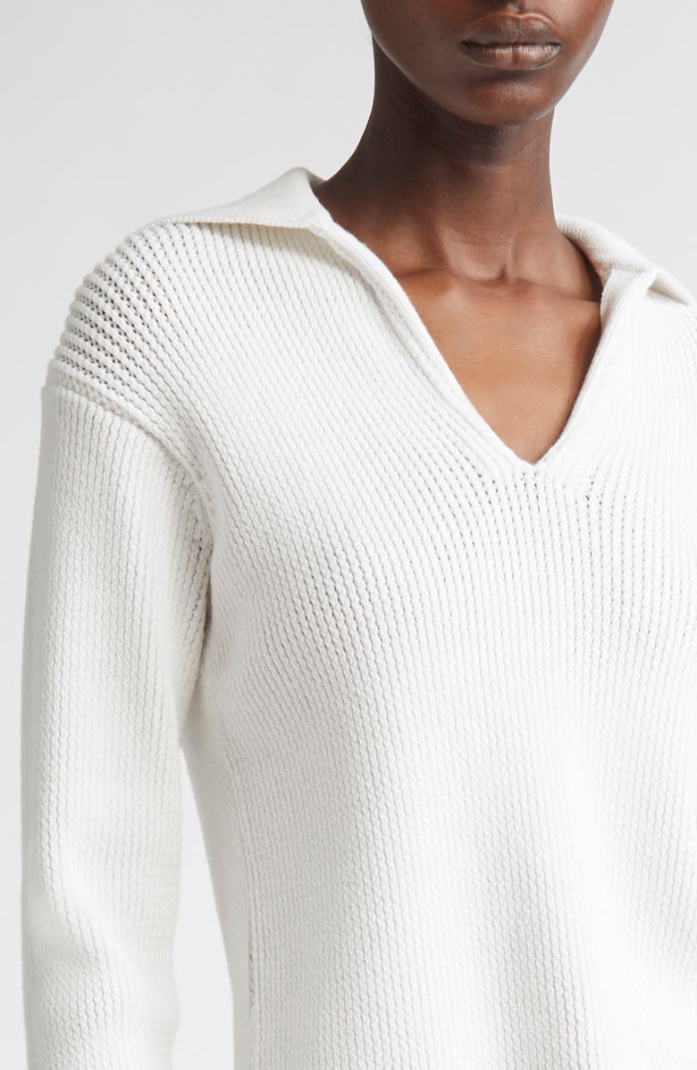 Vince Ribbed Pullover Sweater, Alternate, color, Optic White