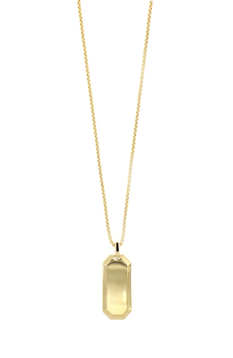Bony Levy Men's 14K Gold Dog Tag Pendant Necklace, Main, color, 