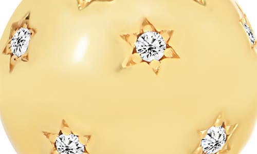 Gabi Rielle 14k Gold Plate Sterling Silver Cz Huggie Ball Drop Earrings In Gold