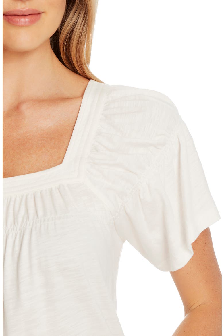 Square Neck Knit Top, Alternate, color, SOFT ECRU