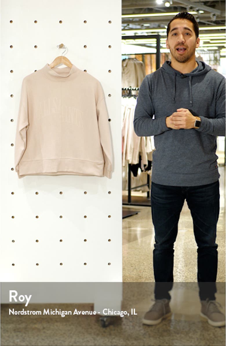 Nevarra Mock Neck Sweatshirt, sales video thumbnail