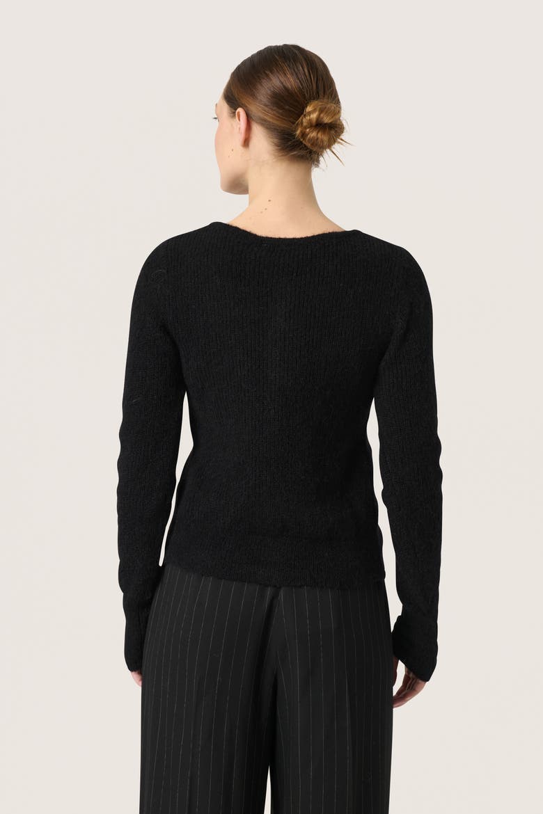 Sltuesday Slim Fit Button Cardigan, Alternate, color, Black