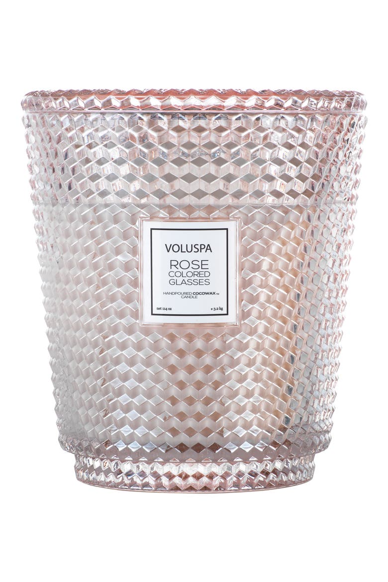 Rose Colored Glasses 5-Wick Hearth Candle, Main, color, ROSE COLORED