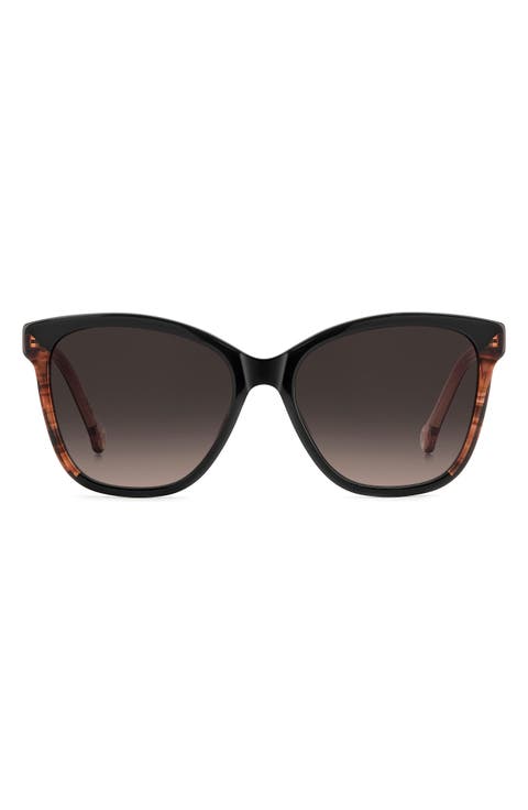 56mm Gradient Butterfly Sunglasses