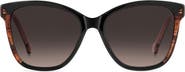 Carolina Herrera 56mm Gradient Butterfly Sunglasses